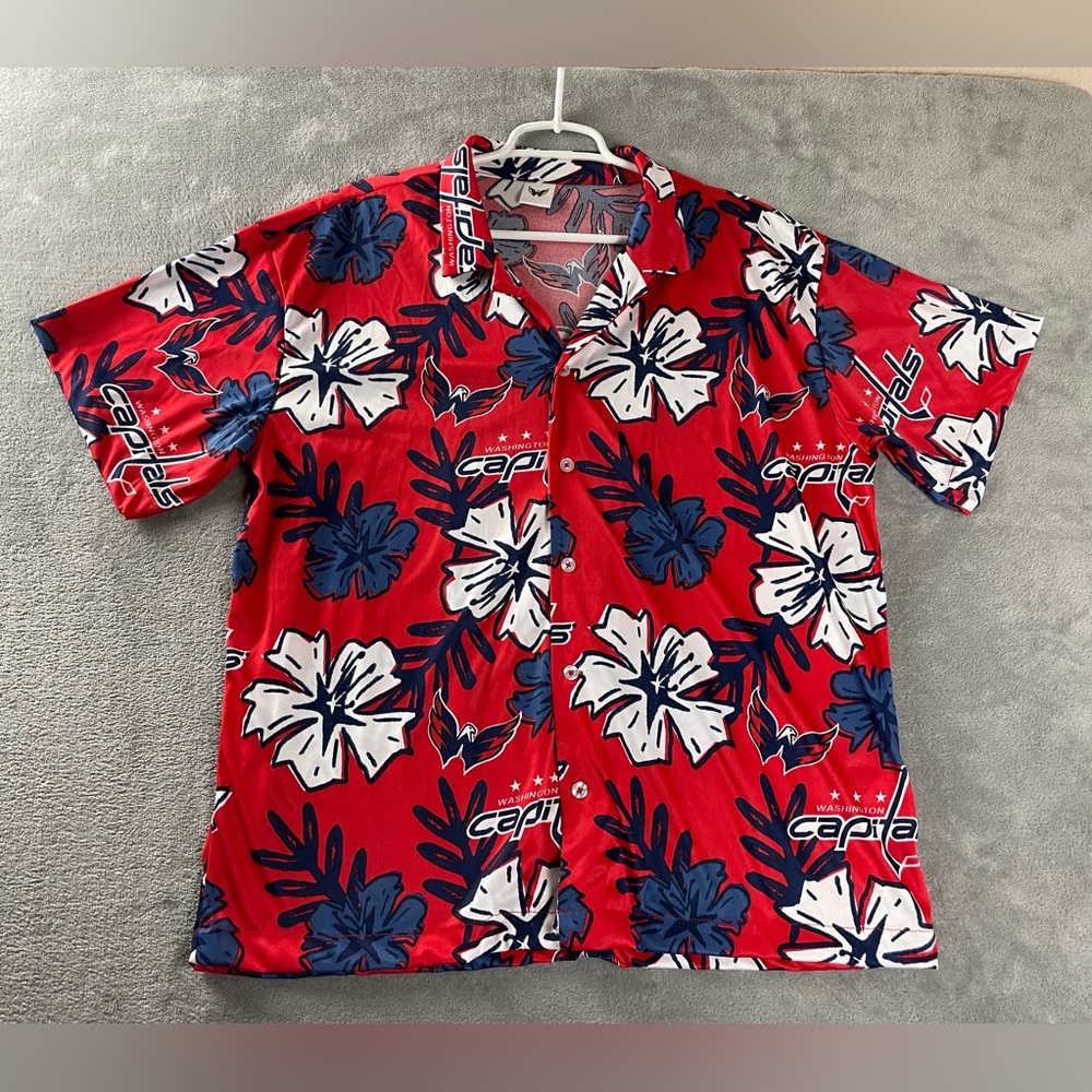 Washington Capitals Margaritaville Night Hawaiian Shirt Size XL SGA 3/22/24